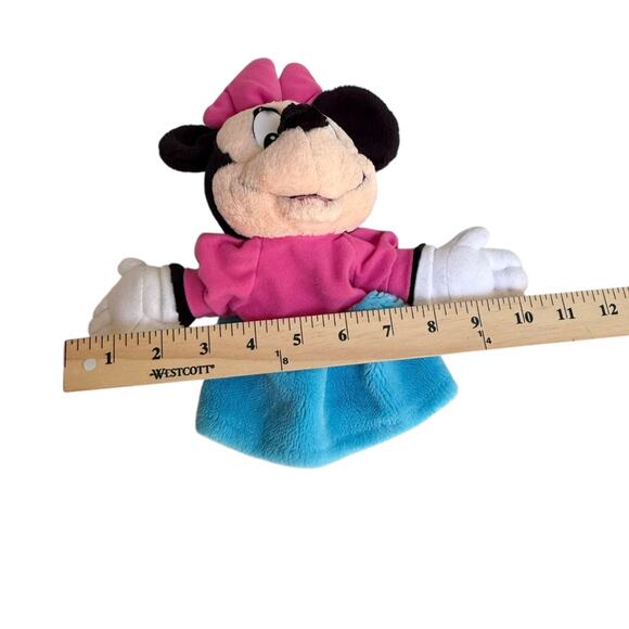 Disney Minnie Mickey Mouse Hand Puppets Mattel Arcotoys Plush Stuffed Animals - Picture 5 of 8